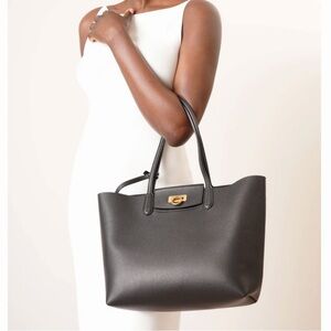 Ferragamo  Leather Tote and Pouch Set